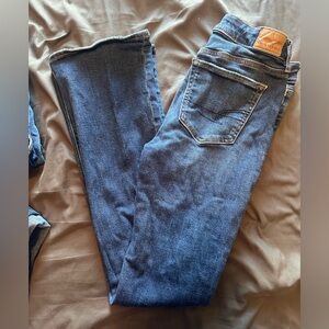 American Eagle Blue Straight Leg Jeans